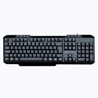 ZEBRONICS ZEB-KM2000 Multimedia Wired USB Desktop Keyboard  (Black)